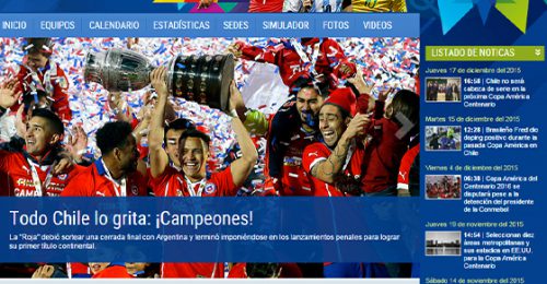 Copa América 2015 en Emol